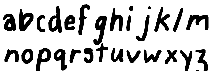 Teching Font LOWERCASE