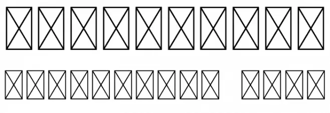 Techla Personal Used Font OTHER CHARS