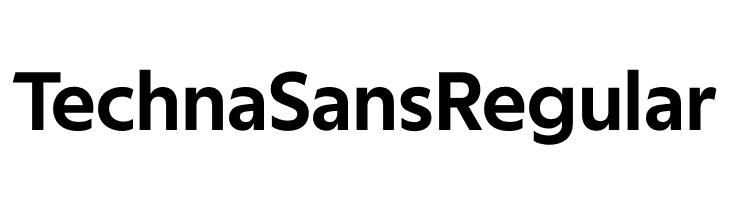 Techna Sans Regular  Descarca Fonturi Gratis