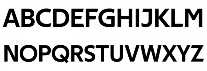 Techna Sans Regular フォント 大文字