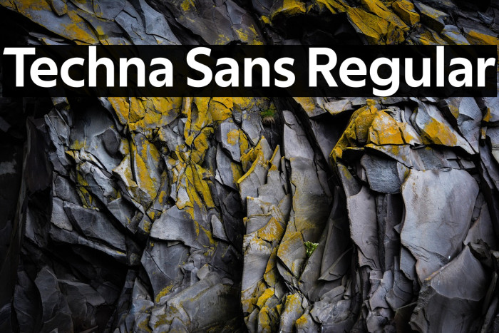 Techna Sans Regular Example 3