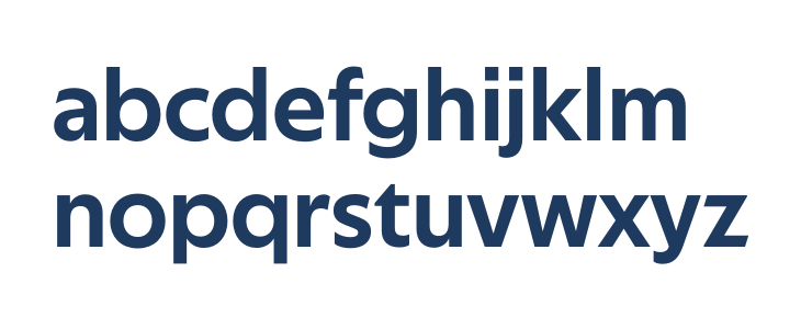 Techna Sans Regular Lowercase