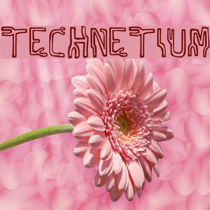 Technetium Шрифта examples
