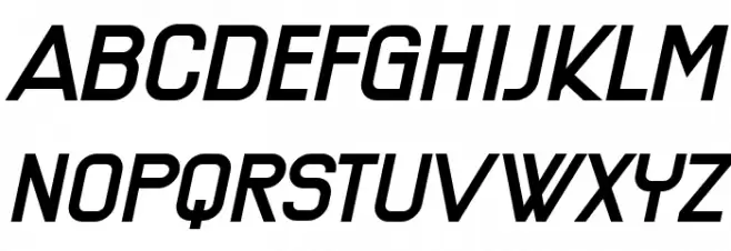 Technical Drawing Italic Fonte MAIÚSCULAS