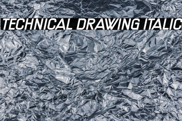 Technical Drawing Italic Example 2