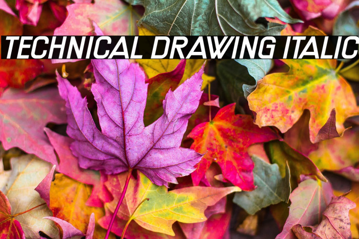 Technical Drawing Italic Example 3