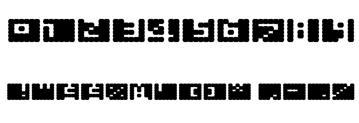 TechnicalAlphabetExtraBlack Font OTHER CHARS