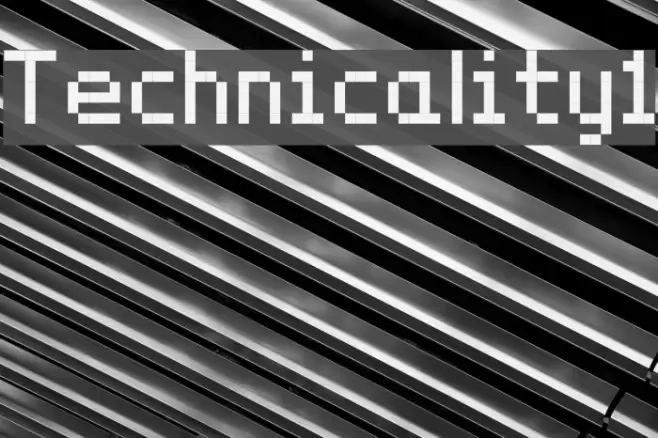 Technicality1 Fonte examples