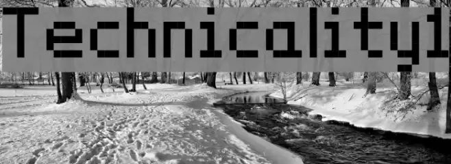 Technicality1 Fonte examples