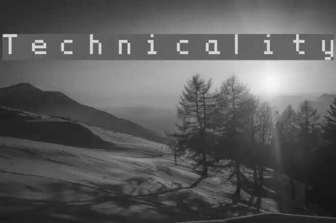 Technicality Font examples