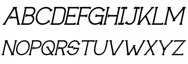 Technically Insane Italic Fuentes MAYÚSCULAS