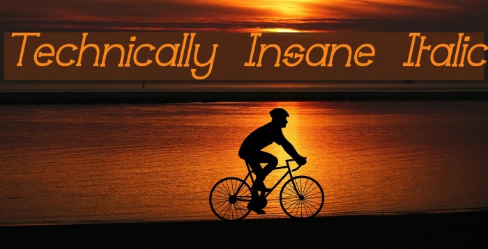 Technically Insane Italic Шрифта examples