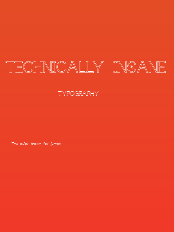 Technically Insane Outline Poster