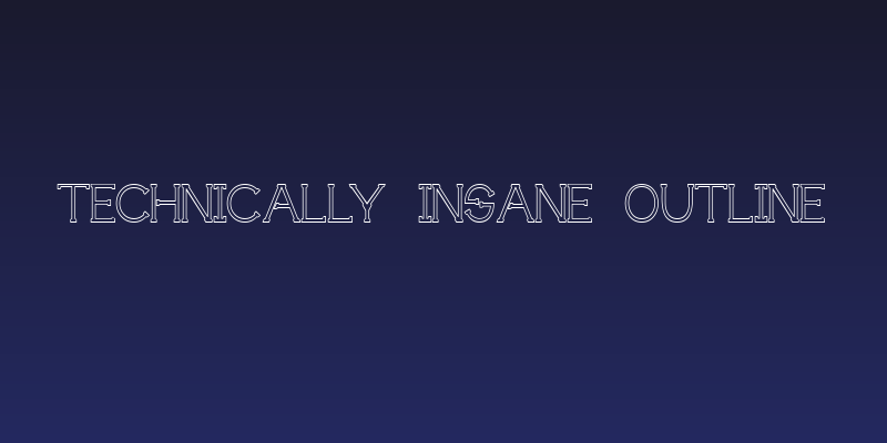 Technically Insane Outline Social Header