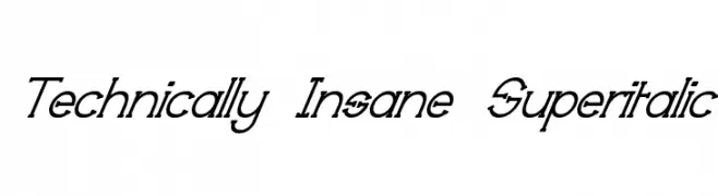 Technically Insane Superitalic  تنزيل الخطوط