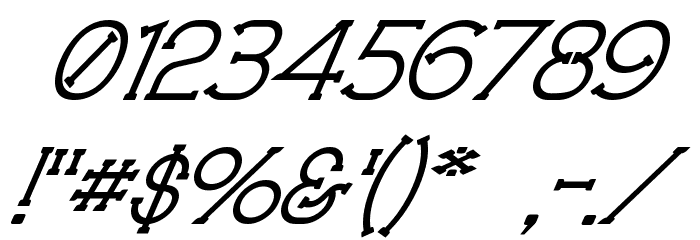 Technically Insane Superitalic Font OTHER CHARS