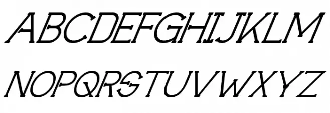 Technically Insane Superitalic خط أحرف كبيرة