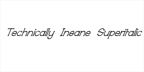 Technically Insane Superitalic Logo