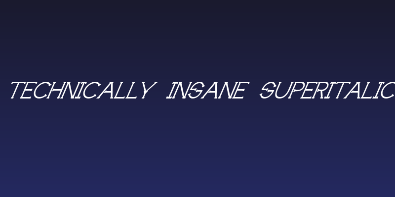Technically Insane Superitalic Social Header