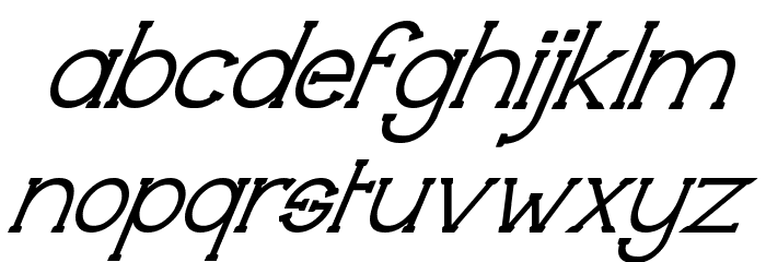 Technically Insane Superitalic Font LOWERCASE