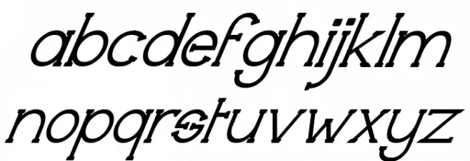 Technically Insane Superitalic フォント 小文字