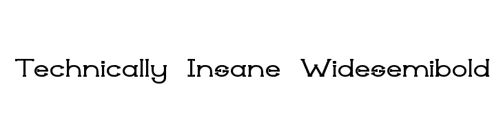 Technically Insane Widesemibold Font