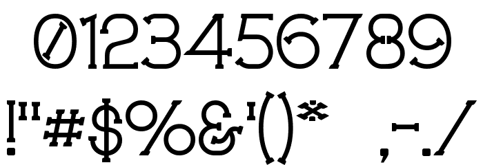 Technically Insane Font OTHER CHARS