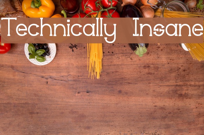 Technically Insane Font examples