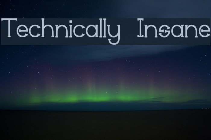 Technically Insane Font examples
