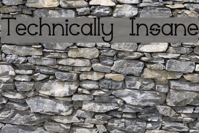 Technically Insane Font examples