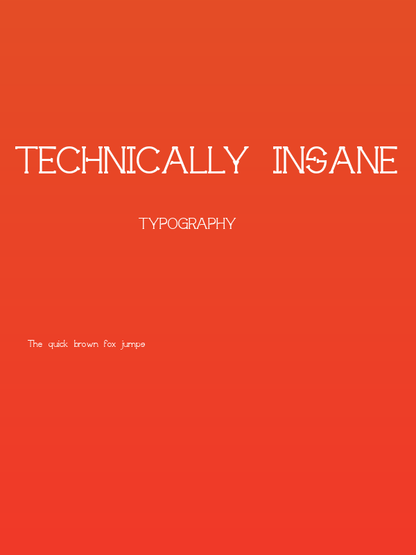 Technically Insane Poster