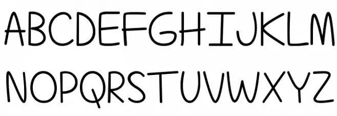 TechnicallyButNotActually フォント 大文字