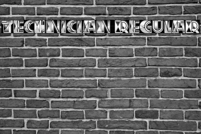 Technician Regular Font examples