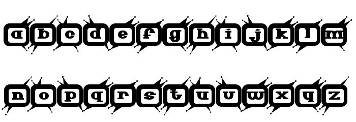 Technicolor Font LOWERCASE