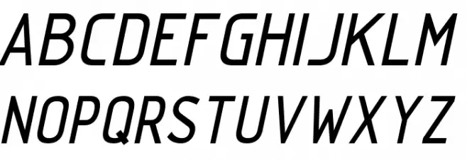 TechnicznaPomoc Italic Fonte MAIÚSCULAS