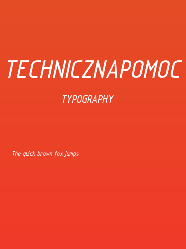 TechnicznaPomoc Italic Poster