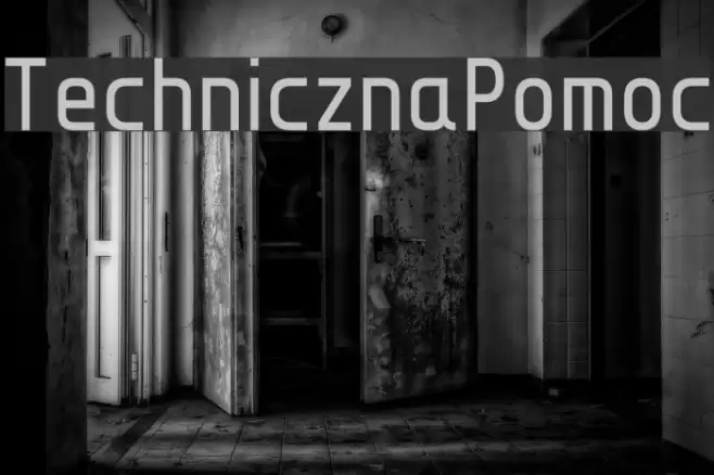 TechnicznaPomoc Font examples
