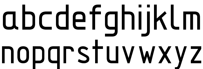TechnicznaPomoc Font LOWERCASE