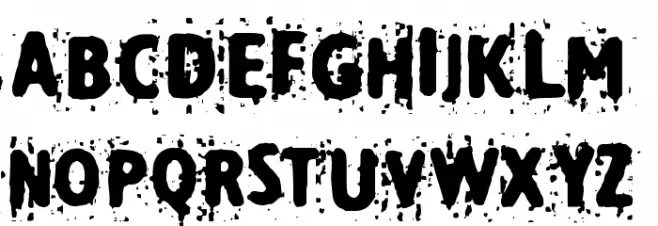 Technine Schriftart Groß