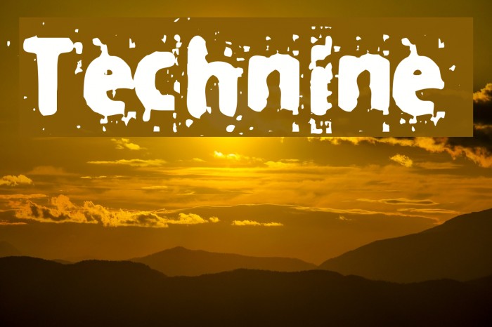 Technine Font examples