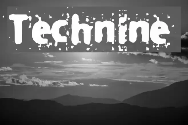 Technine Font examples