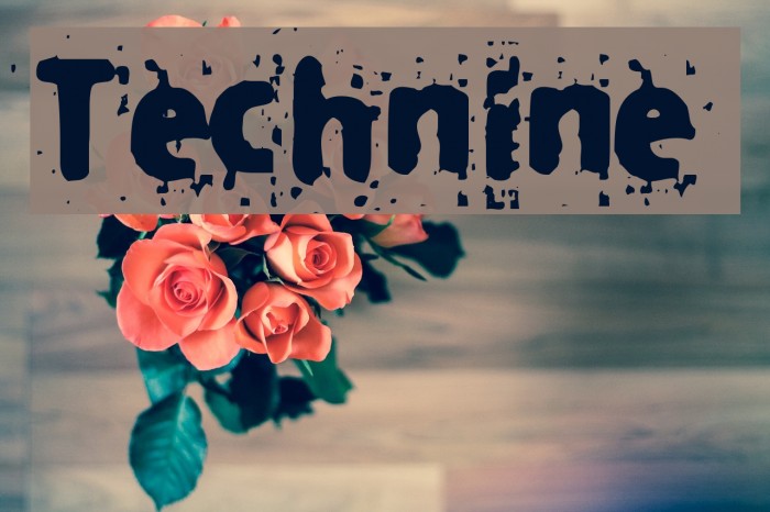 Technine Font examples
