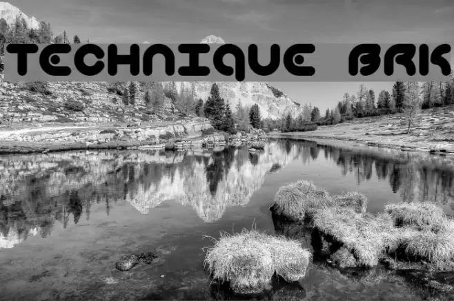 Technique BRK Font examples