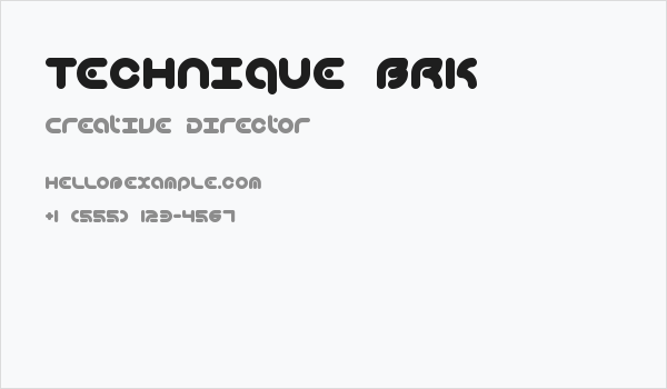 Technique BRK Business Card