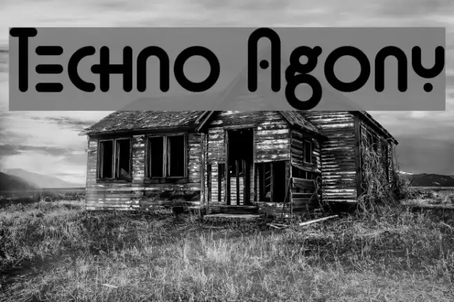 Techno Agony Font examples