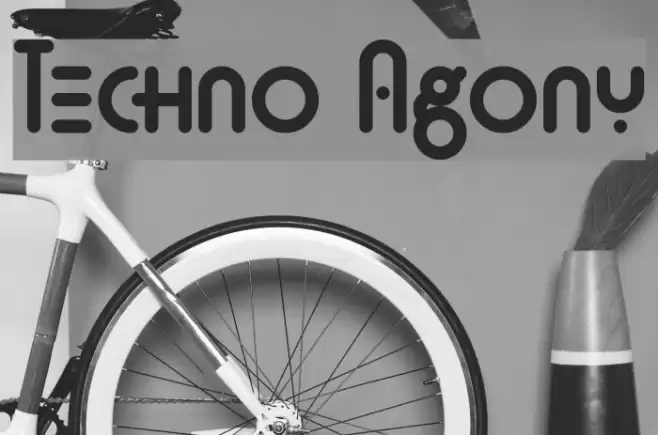 Techno Agony Font examples