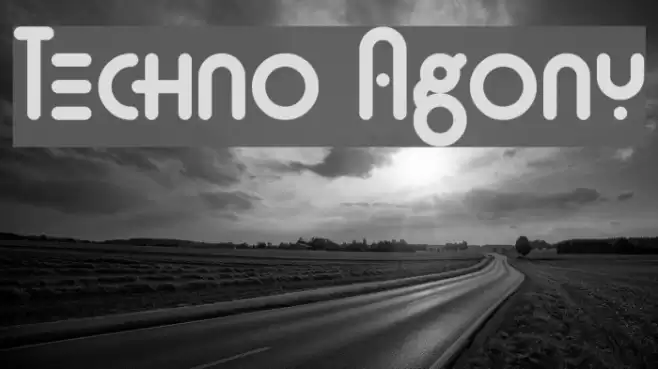 Techno Agony Font examples