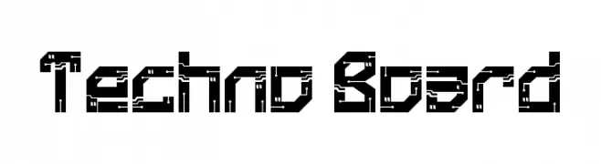 Techno Board  font caratteri gratis