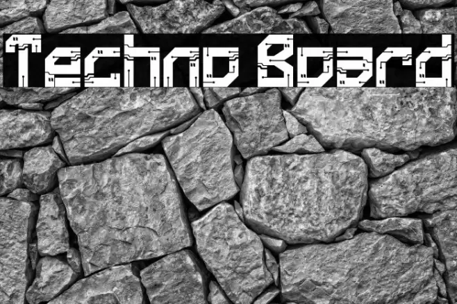 Techno Board Font examples