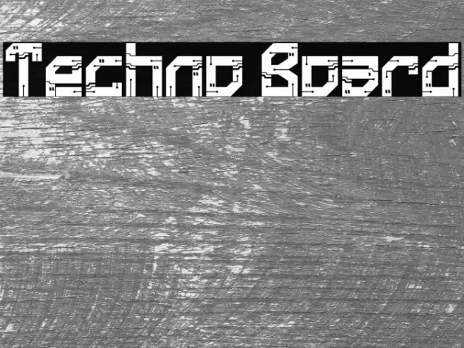 Techno Board Font examples